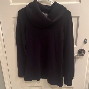 Long black cow next sweater